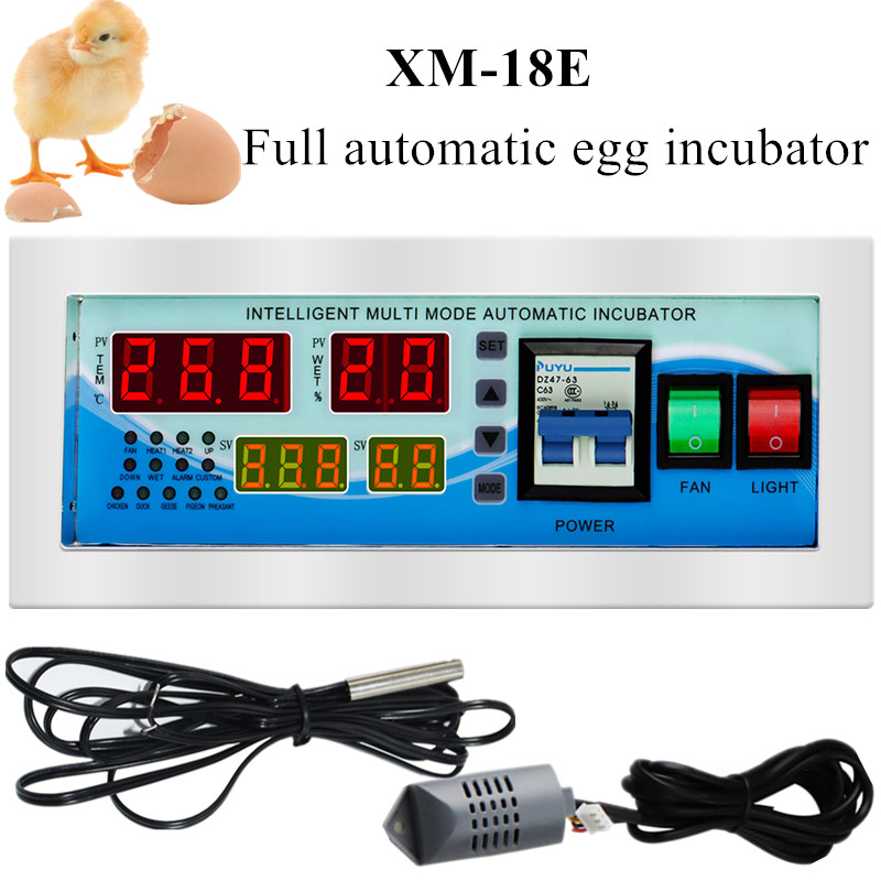 Quail Egg Incubator - XM-18E Volautomatische Ei-incubatorregelaar Ei-uitbroedregelaar Multifunctionele regelaar