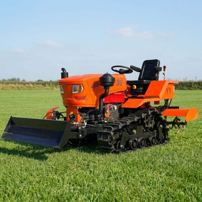 Agriculture Farming Tractor - Rupsbandtractor 4WD rotorkopeg 35PK landbouw mini
