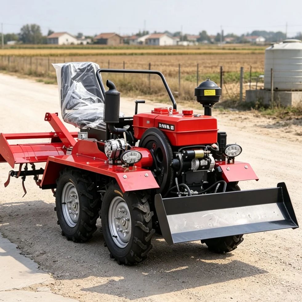 Agriculture Farming Tractor - Aangepaste 4-wiel 4WD rotorkopegzaaimachine voor de