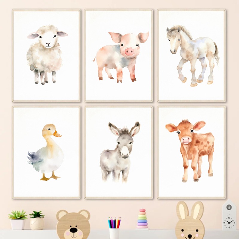 Aquarel Boerderijdieren Baby P - Agriculture Vertical Farming recensie en prijs