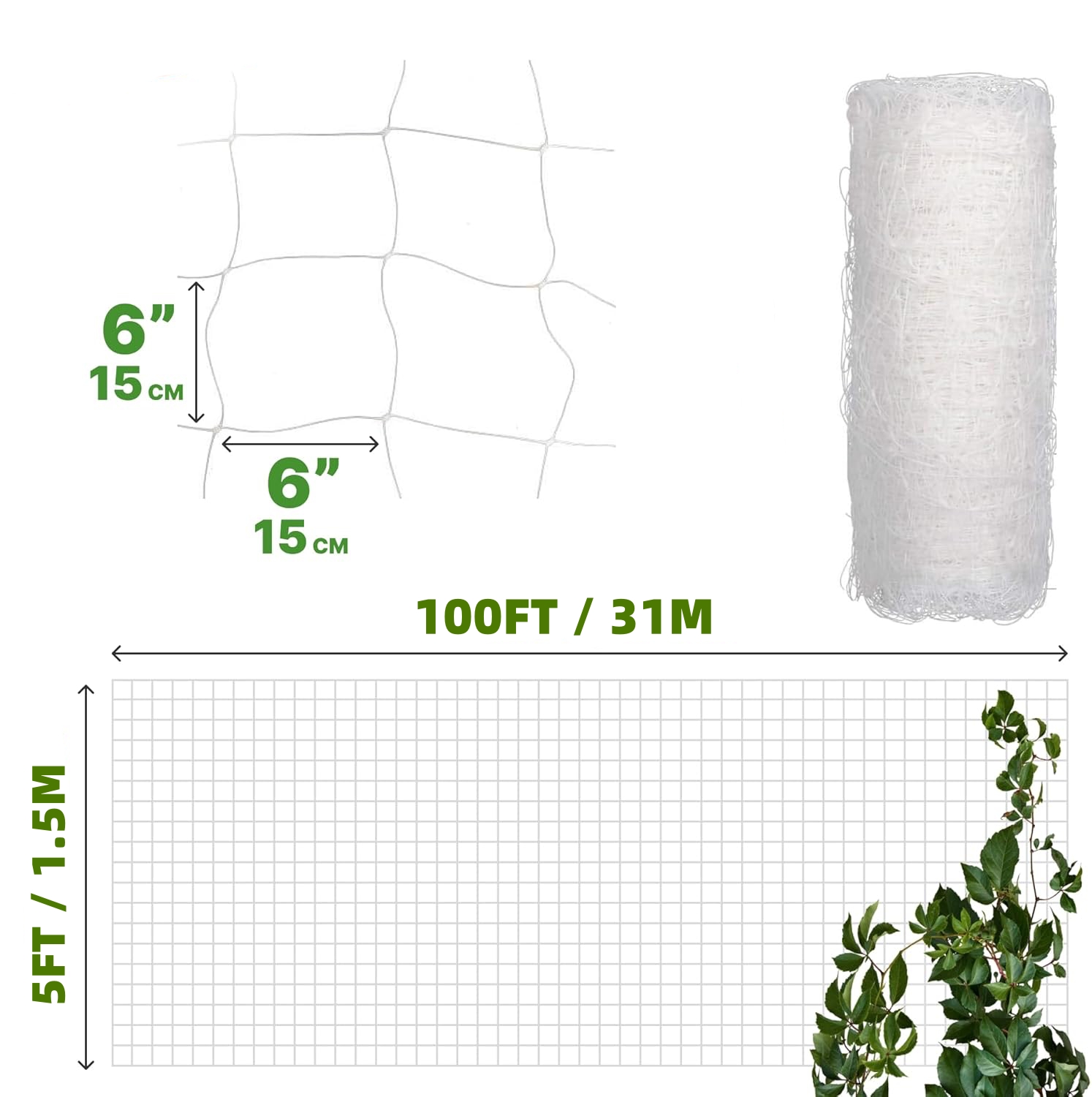 Plastic Trellis Netting 4x100f - Agriculture Vertical Farming recensie en prijs